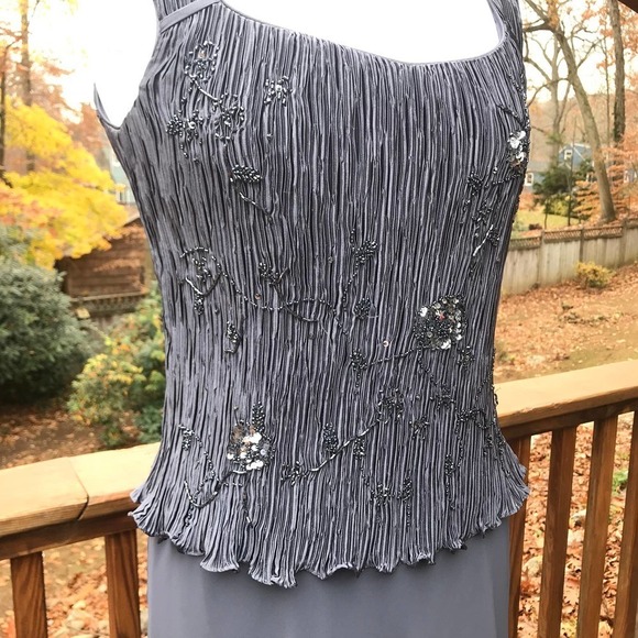 Patra Grey Sequin Gown -Size 6 - Picture 4 of 15
